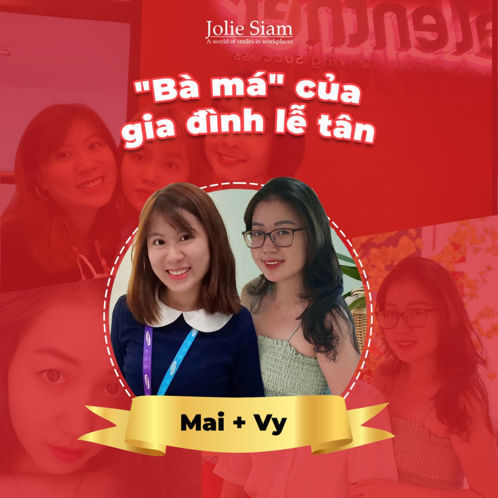 Chị Mai và Chị Vy - Employee Care tại Jolie Siam